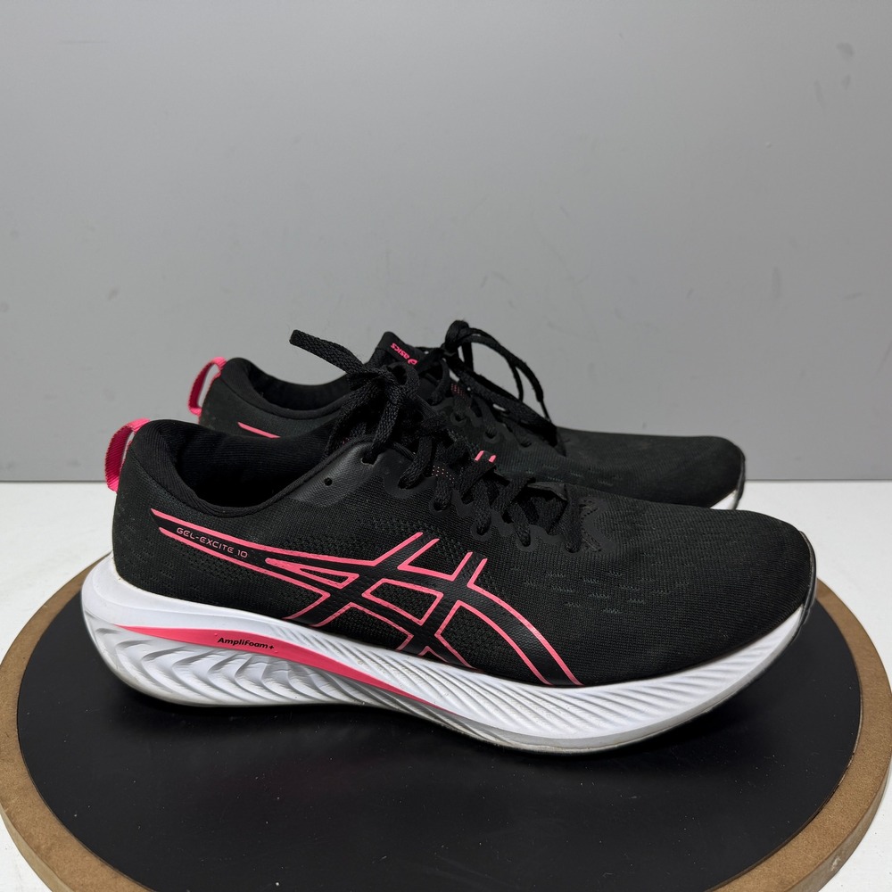 Asics Gel-Excite 10 Women Size 11 Running Shoes Black Pink Athletic Athleisure